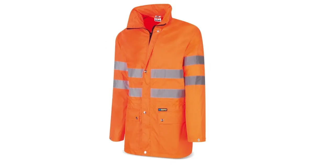 Chaqueta Alta Visibilidad naranja poliéster 140 g.