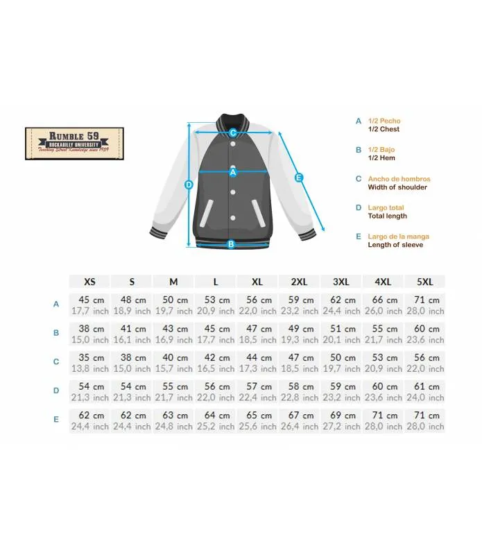 CHAQUETA BEISBOLERA PARA MUJER (NEGRO) / LADIES SWEAT COLLEGE JACKET (BLACK)  RUMBLE59 RUM451