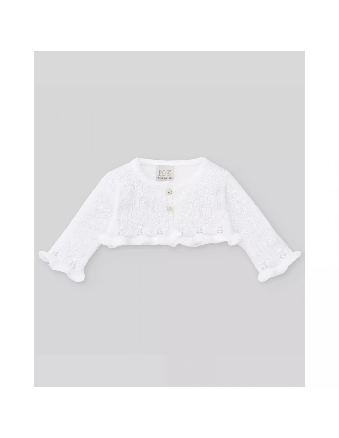 CHAQUETA CORTA CON ONDAS IRIS PAZ RODRIGUEZ