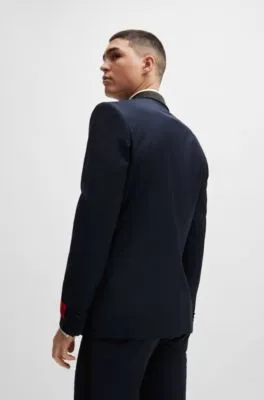 Chaqueta de esmoquin extra slim fit de mezcla de lana