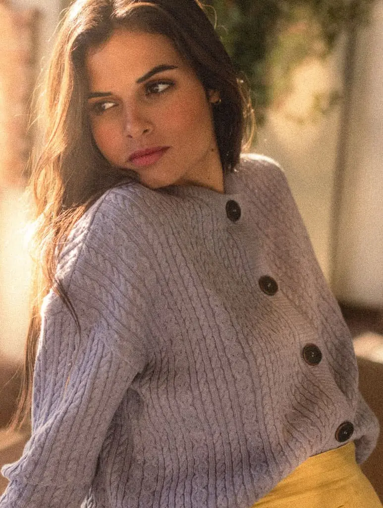 Chaqueta de ochos color lavanda