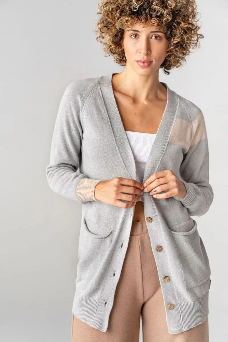 Chaqueta de punto mujer con botones
