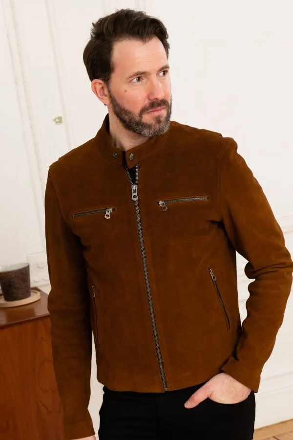 Chaqueta Hombre Daytona Iron Cow Yukon Dark Cognac