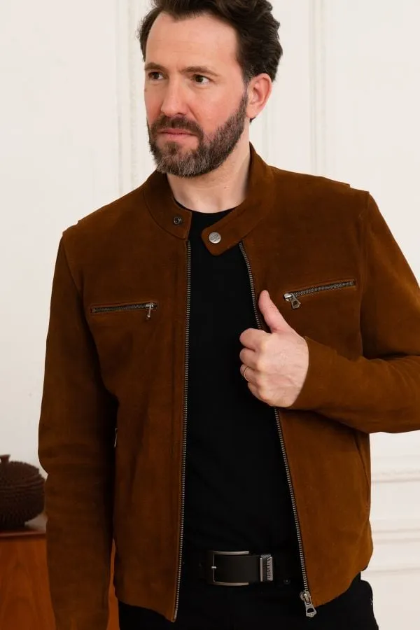Chaqueta Hombre Daytona Iron Cow Yukon Dark Cognac