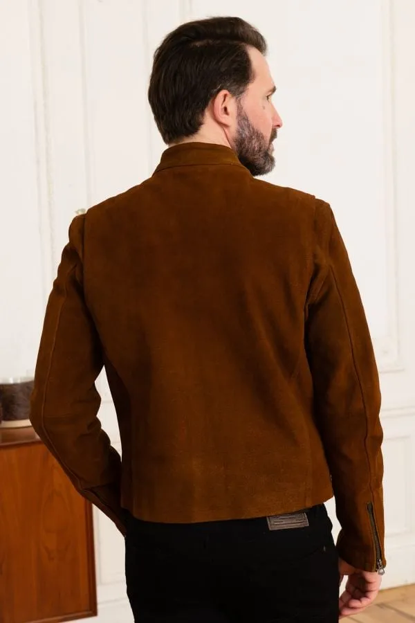 Chaqueta Hombre Daytona Iron Cow Yukon Dark Cognac