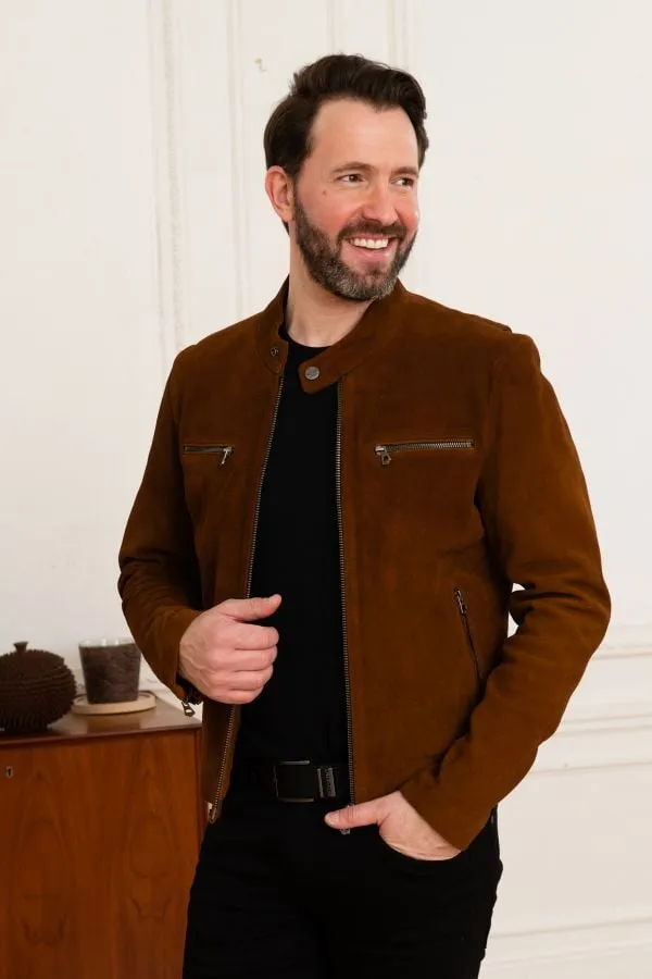 Chaqueta Hombre Daytona Iron Cow Yukon Dark Cognac