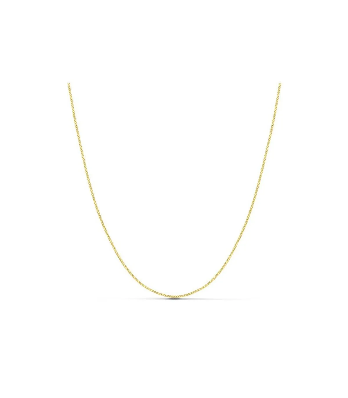 Chaîne Gourmette 1mm Or 18 K 60cm