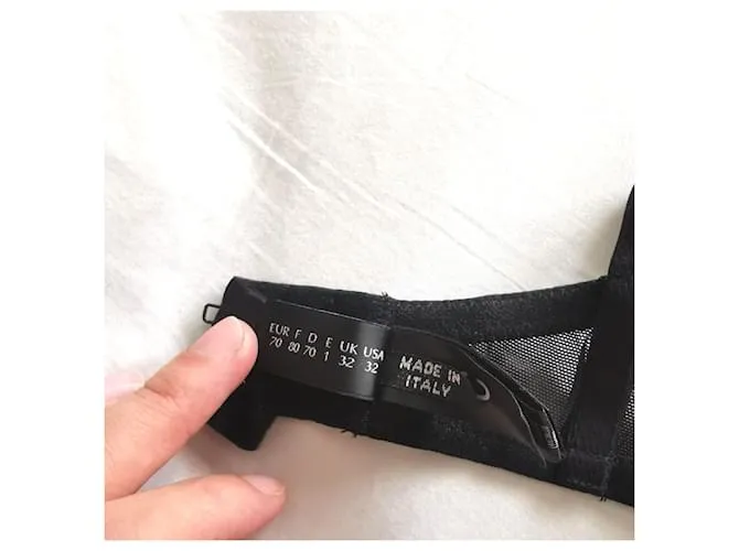 Conjunto de lencería La Perla de encaje y tul Verde oliva 