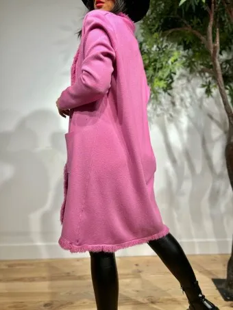 Cárdigan Desflecado RASHMEER Rosa