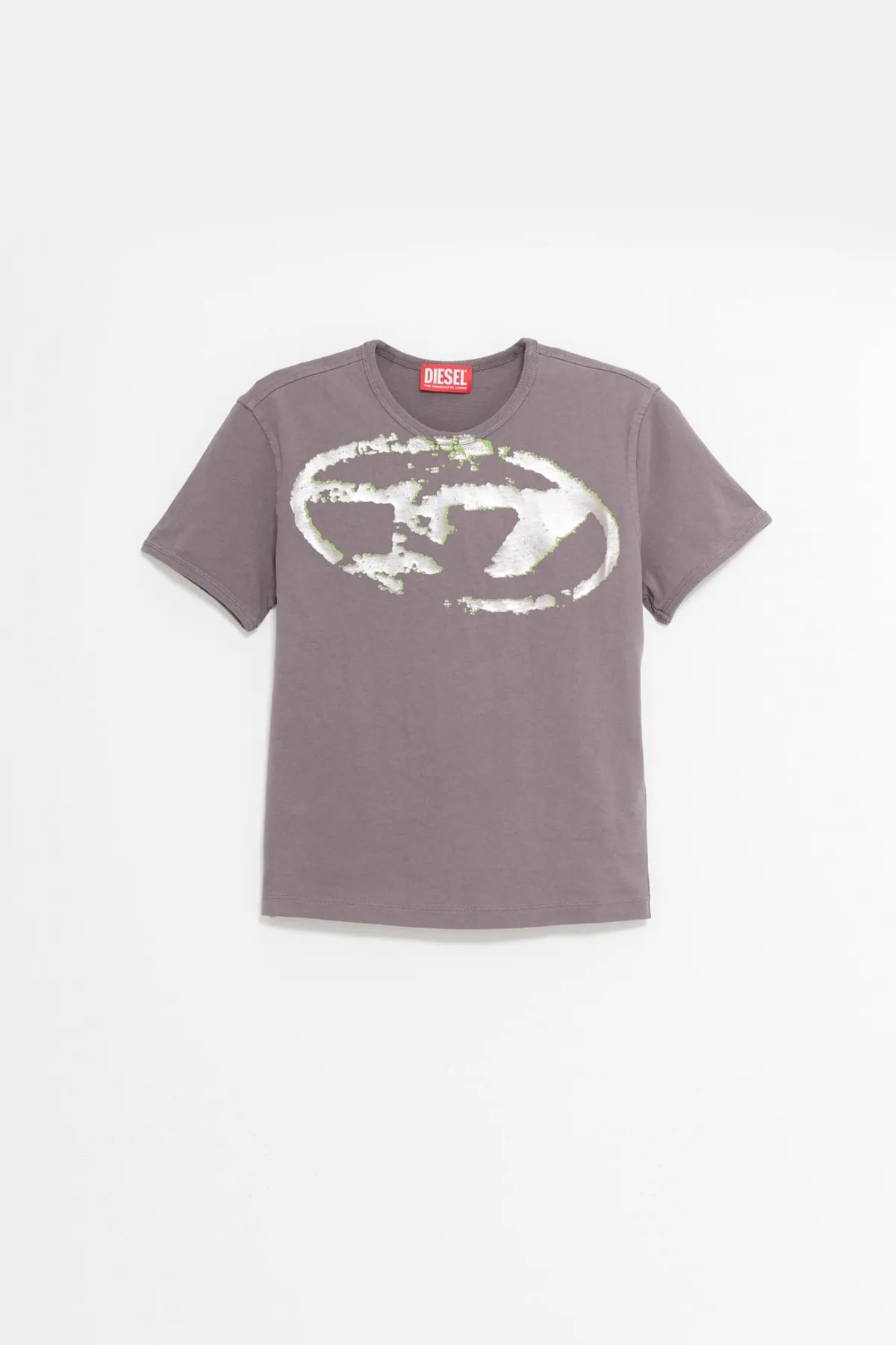 DIESEL GREY TUNCUTIELONGP14 TSHIRT