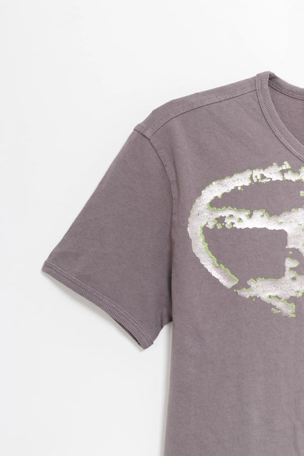 DIESEL GREY TUNCUTIELONGP14 TSHIRT