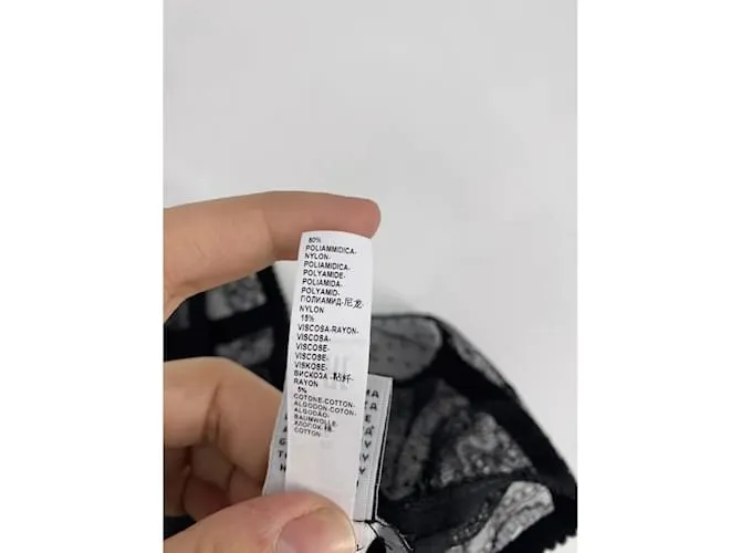 DOLCE & GABBANA Camiseta de lencería.  poliamida Negro 