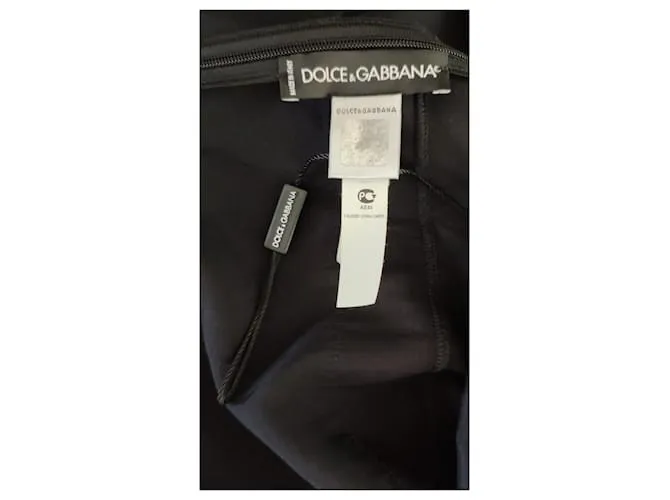 Dolce & Gabbana TOP LENCERÍA DOLCE&GABBANA DE SATÉN CON ENCAJE Negro 