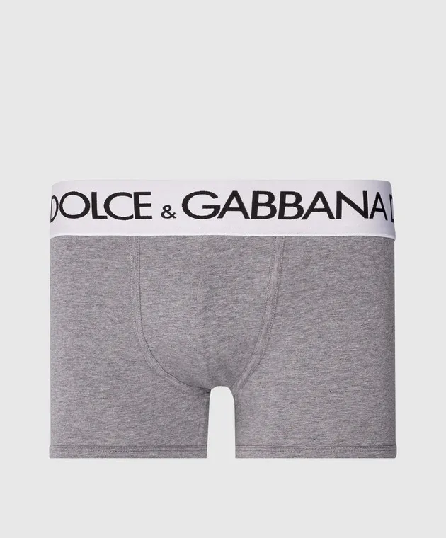 Dolce&Gabbana Gray logo boxer briefs