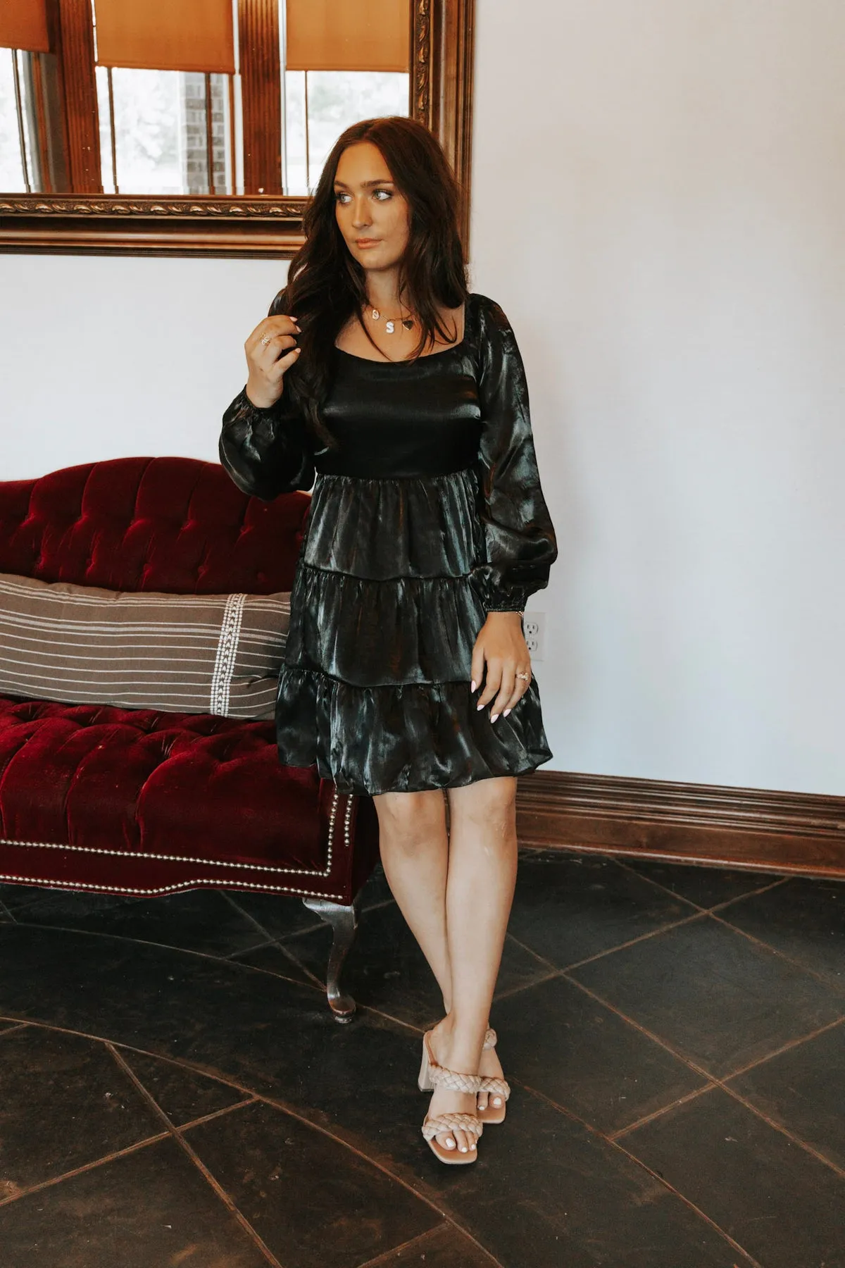 DREAMY EVENING BLACK DRESS