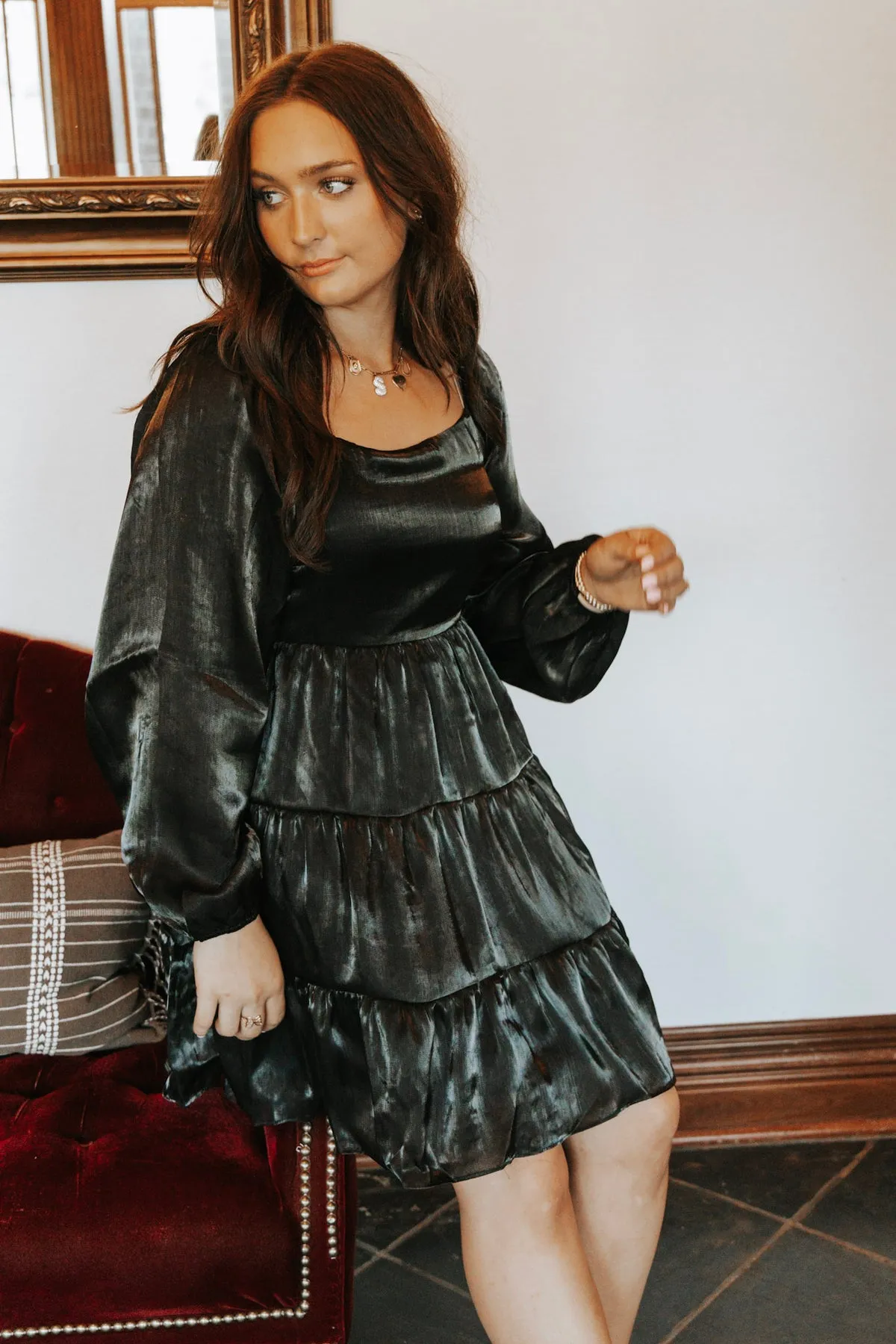 DREAMY EVENING BLACK DRESS