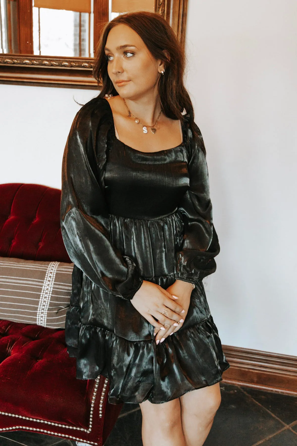 DREAMY EVENING BLACK DRESS