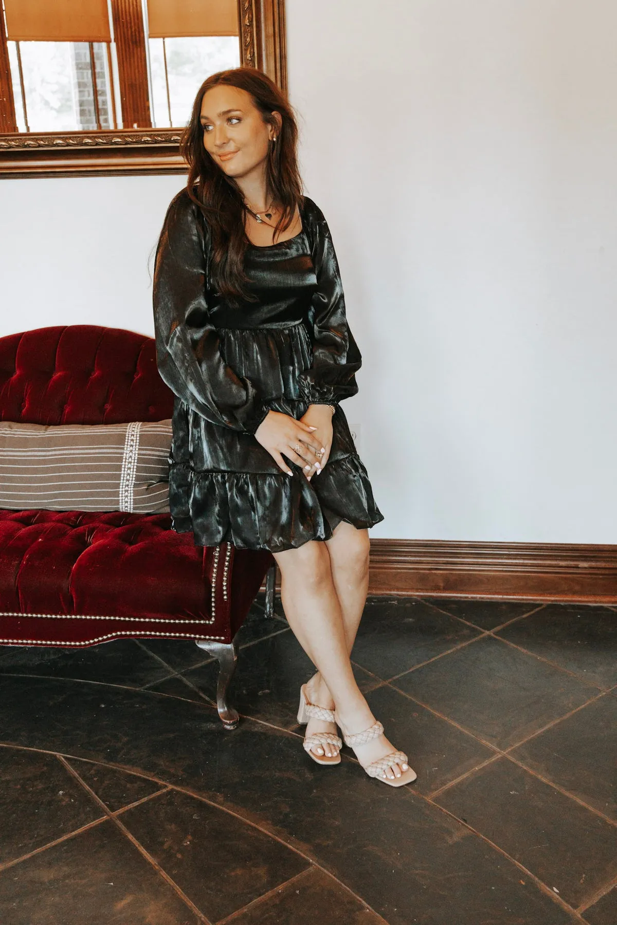 DREAMY EVENING BLACK DRESS