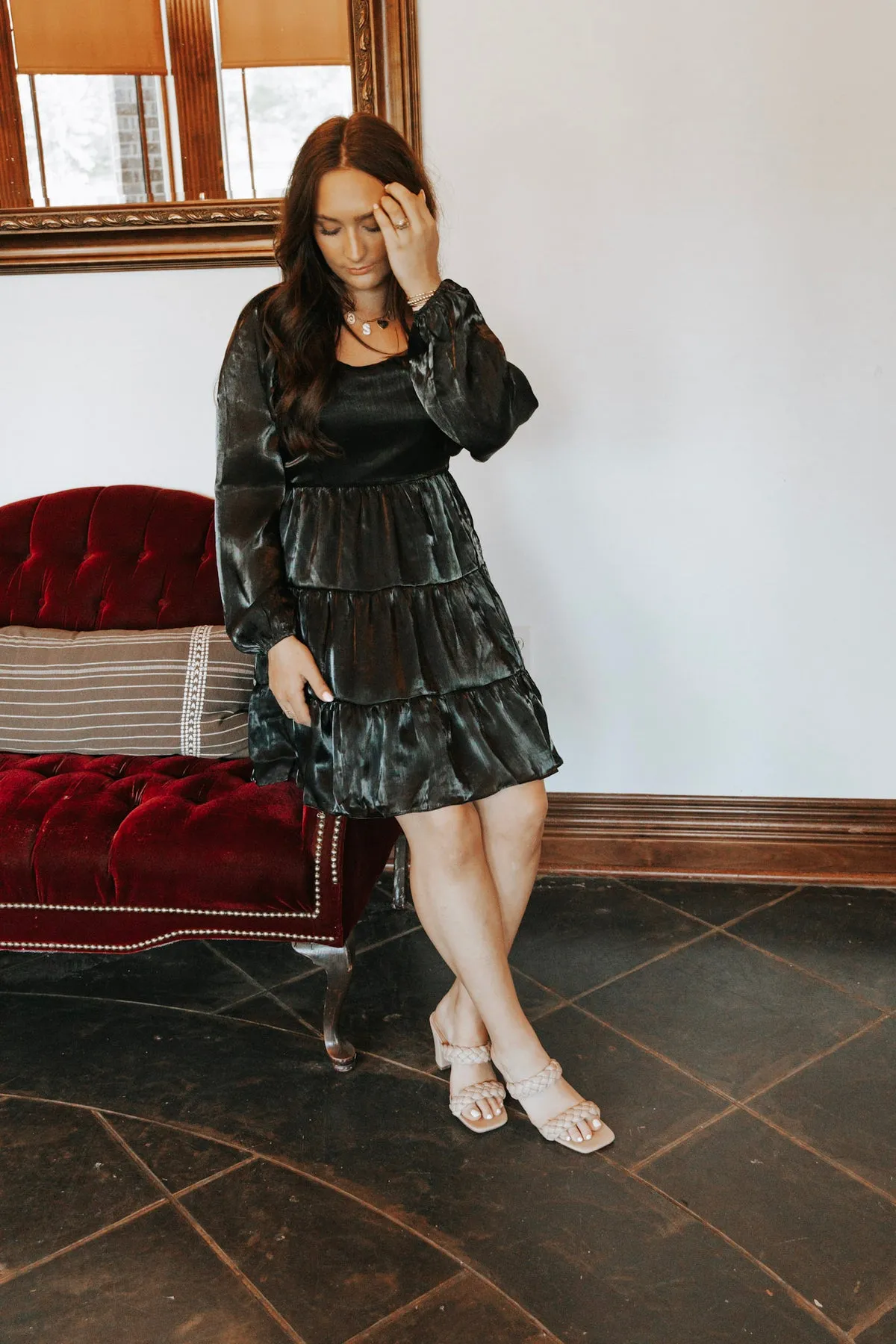 DREAMY EVENING BLACK DRESS