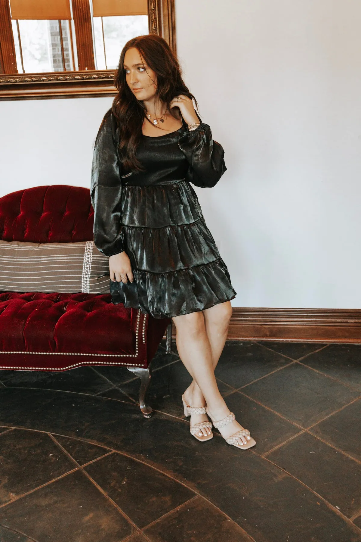 DREAMY EVENING BLACK DRESS