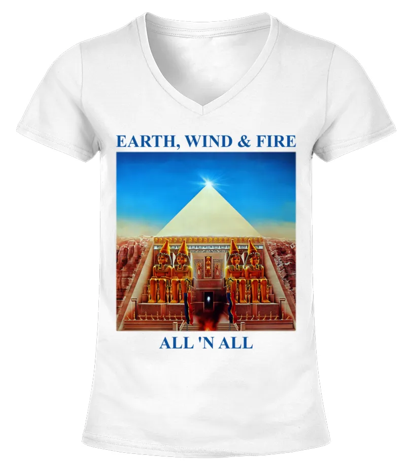 Earth, Wind &amp; Fire WT (7) Camiseta cuello pico Mujer