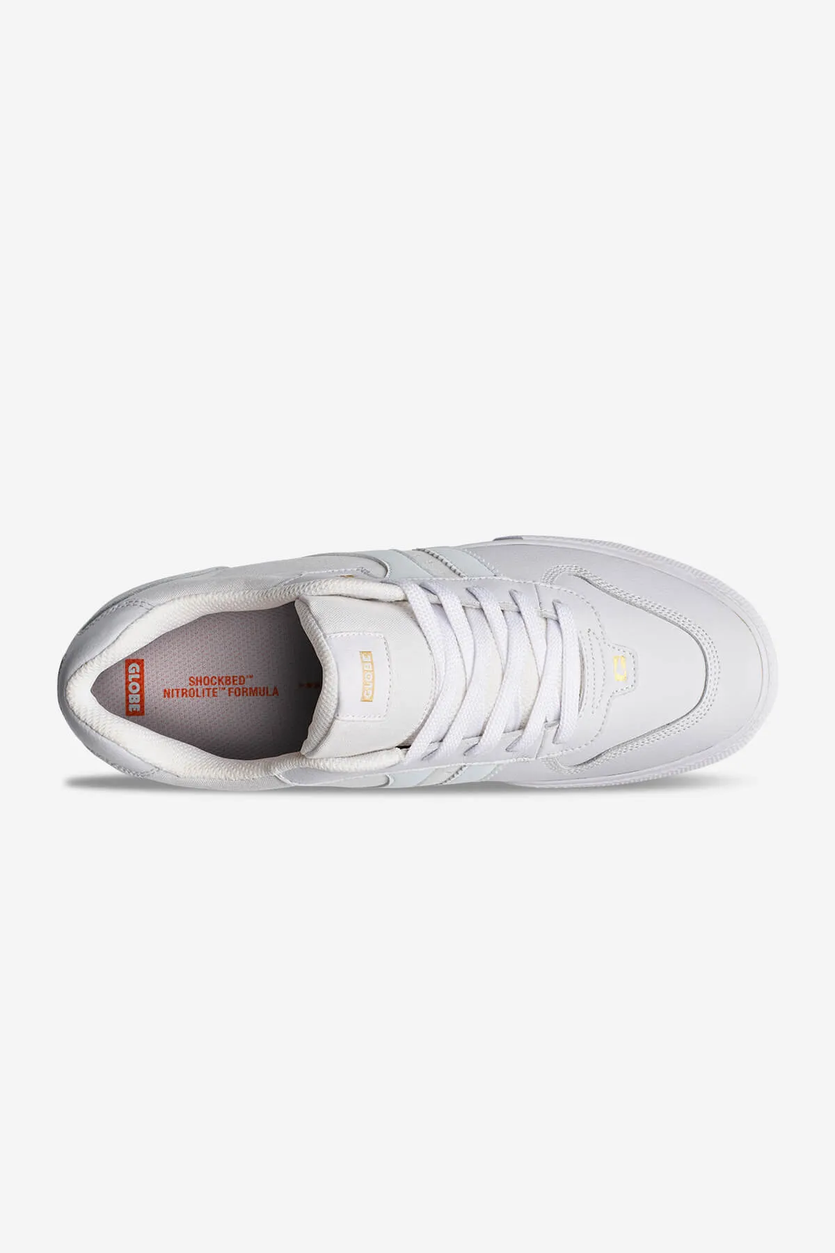 ENCORE 2  WHITE/GOLD DIP  SKATE SHOES