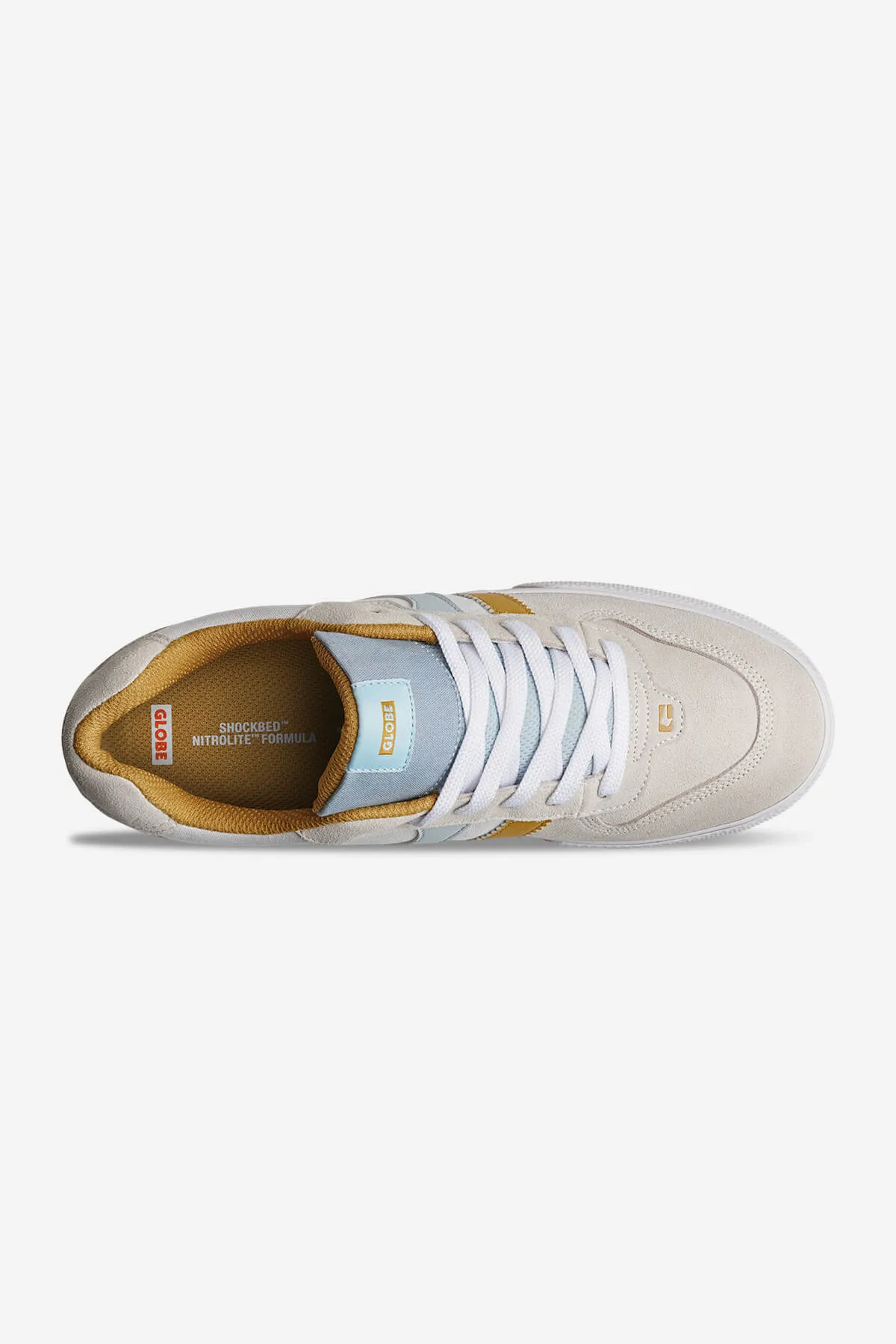 ENCORE 2  WHITE/MUSTARD/VAPOR  SKATE SHOES