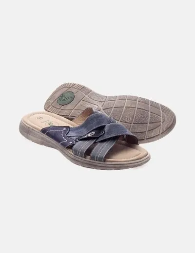 Footflexx Sandalia azul combinada
