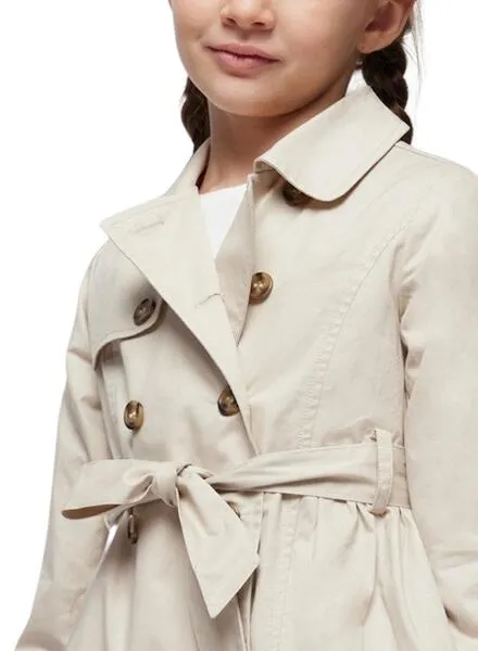 Gabardina Mayoral Lazo Beige para Niña