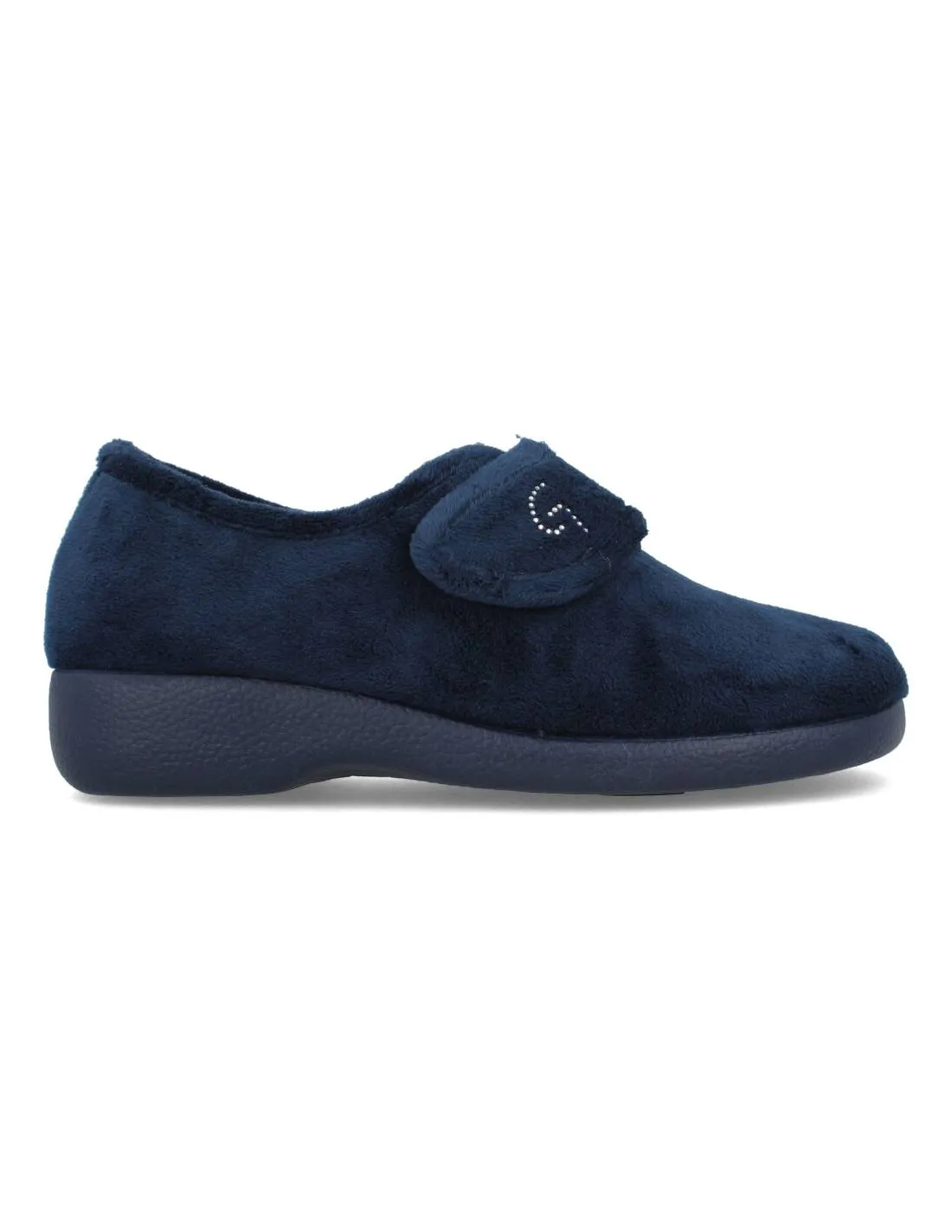 GARZóN  ZAPATILLAS CASA CERRADA VELCRO LOGO MARINO