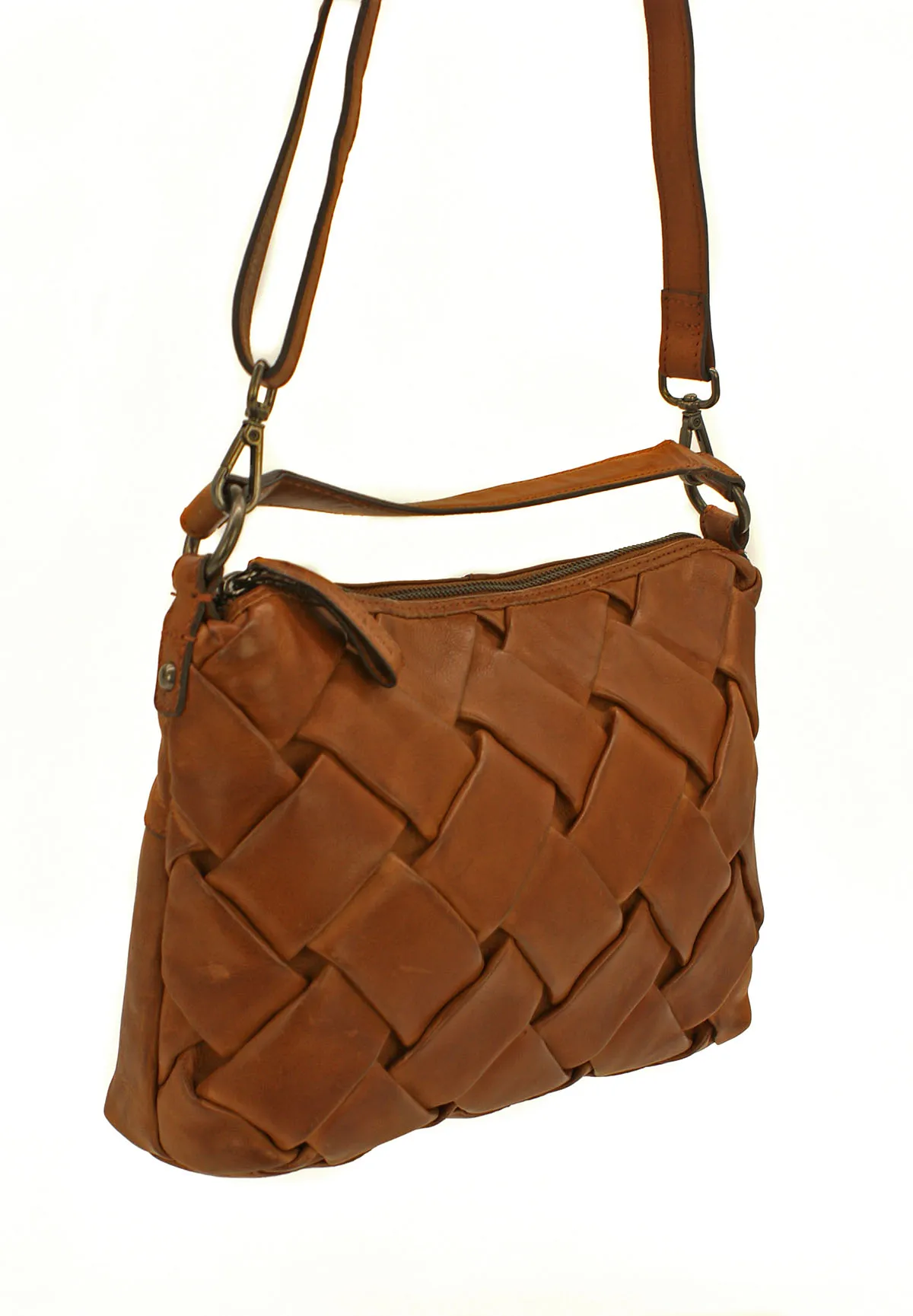 Geflochtene Ledertasche