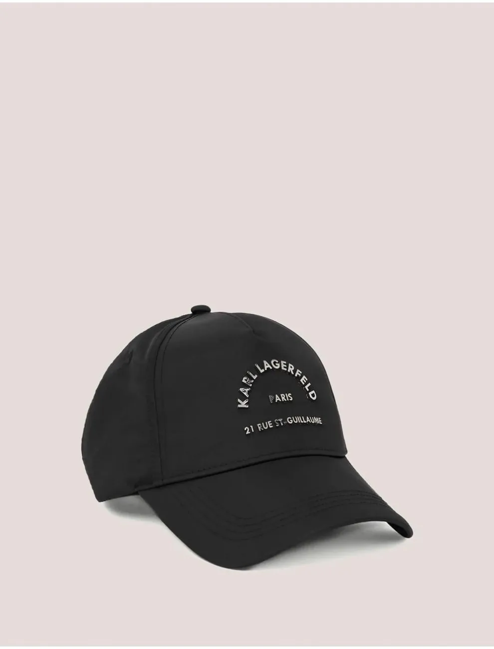 Gorra Mujer Karl Lagerfeld Rsg Nylon Cap Negro
