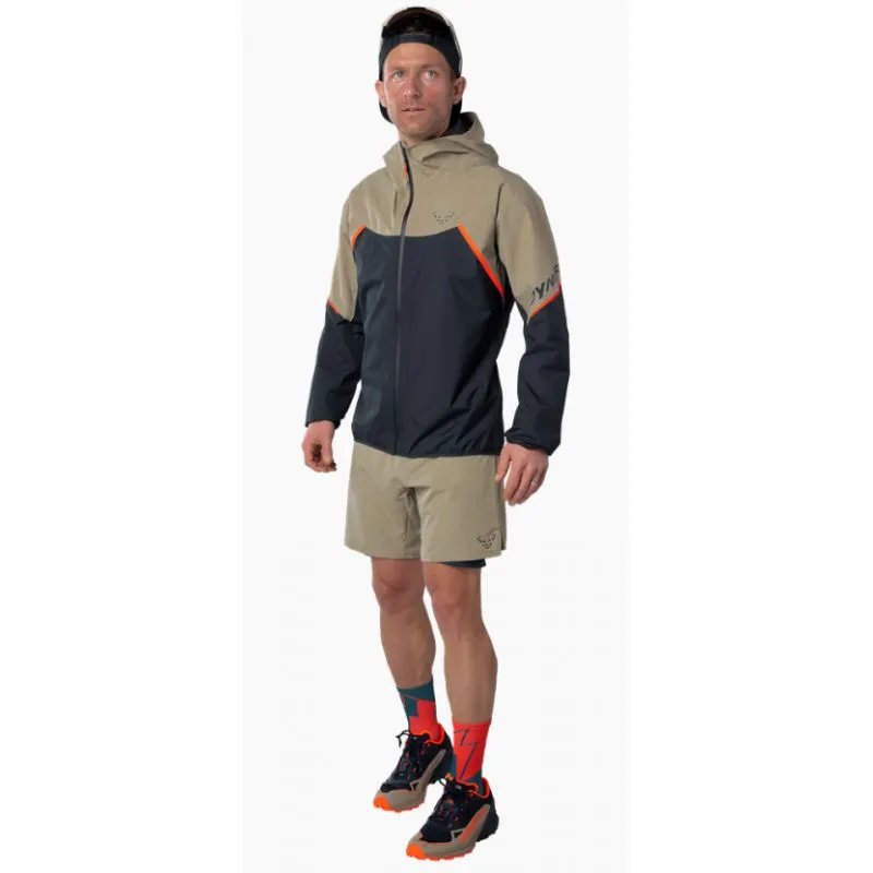 Hombres Dynafit Alpine Goretex trail jacket (rock Khaki)