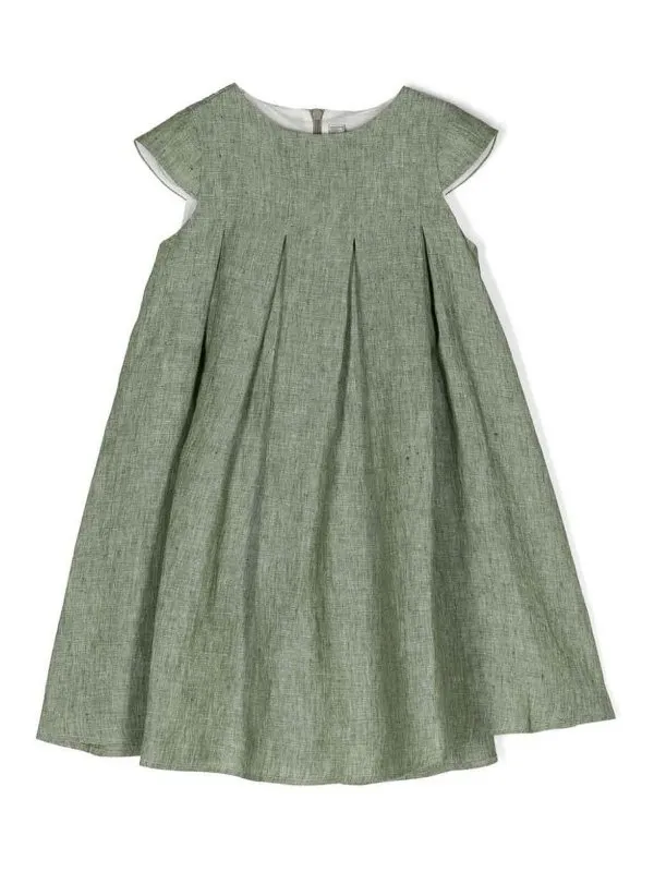 IL GUFO VESTIDO MIDI  VERDE