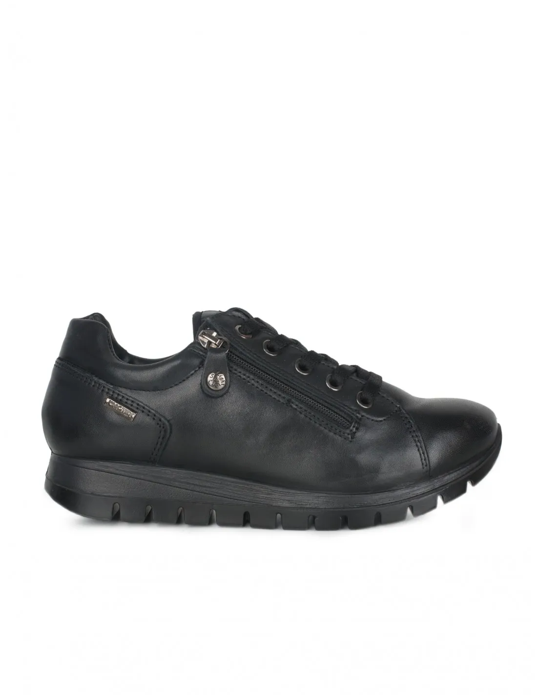 IMAC Zapatillas Piel Impermeables Negras