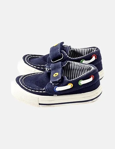 In Extenso Zapatilla azul detalle velcro