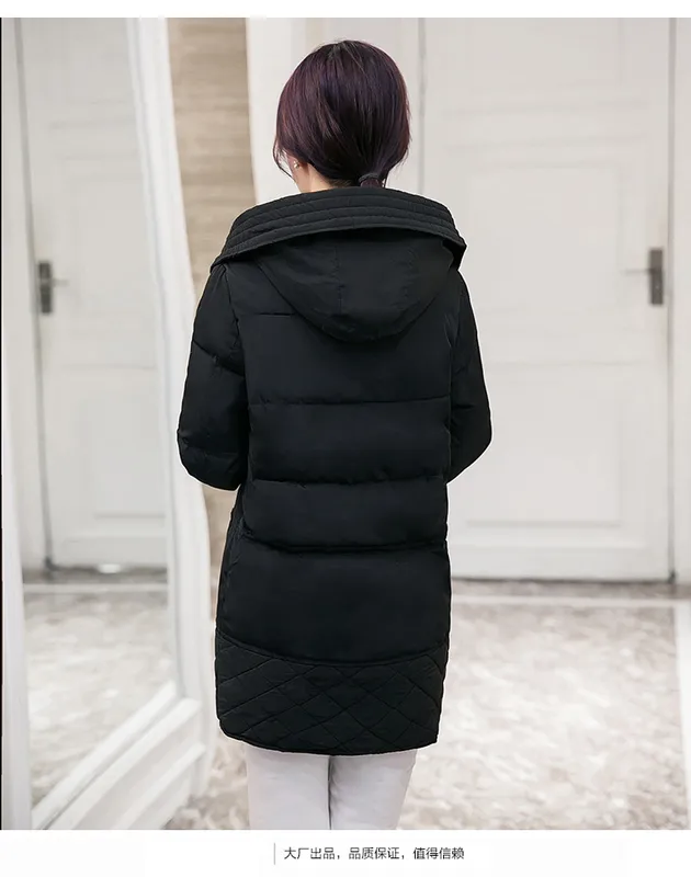 Invierno grueso de algodón académico para mujeres de la chaqueta de la chaqueta del abrigo