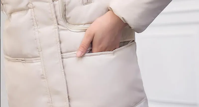 Invierno grueso de algodón académico para mujeres de la chaqueta de la chaqueta del abrigo