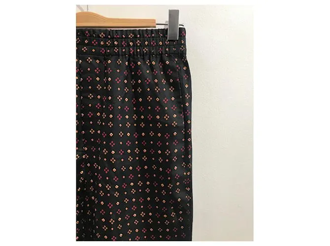 ISABEL MARANT Pantalón T.fr 36 Seda Negro 