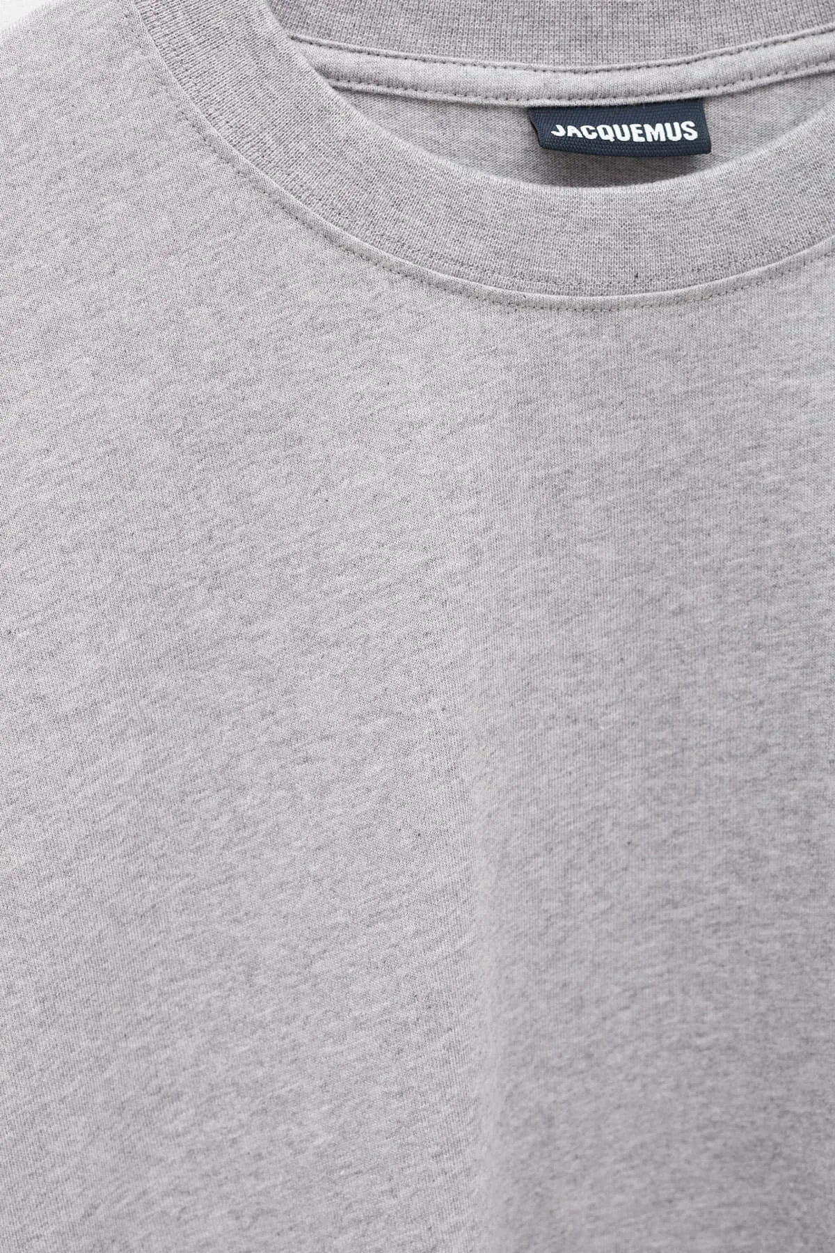 JACQUEMUS GREY MINI LOGO LS TSHIRT