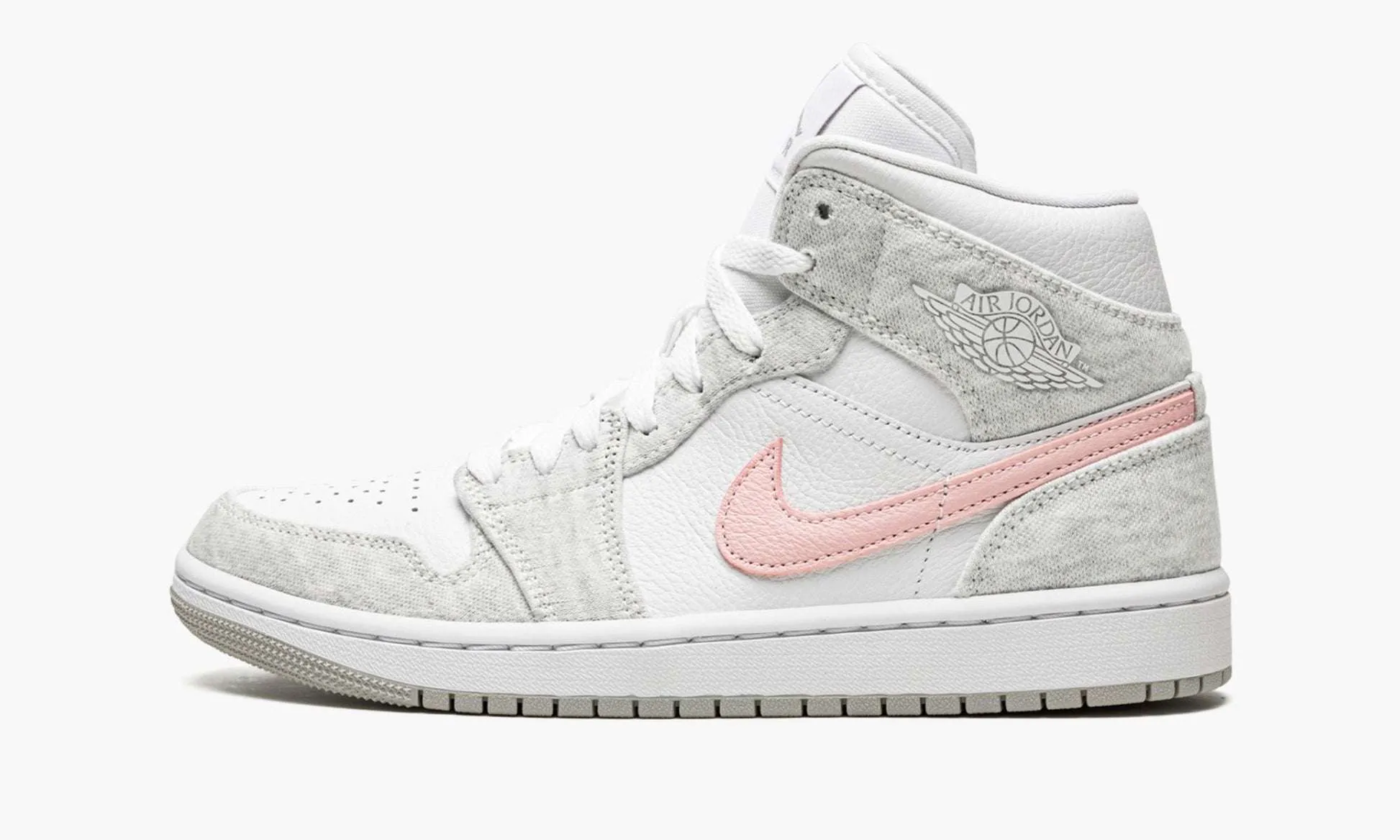 Jordan 1 Mid «Light Iron Oreo»