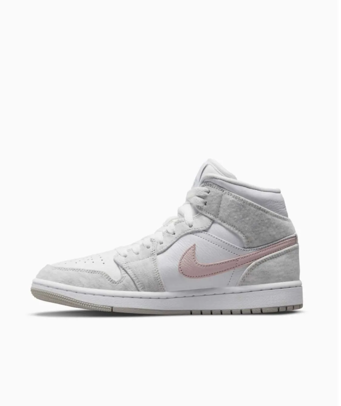 Jordan 1 Mid «Light Iron Oreo»