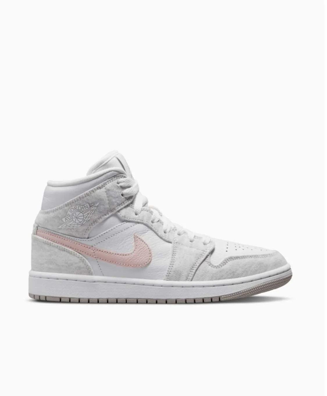 Jordan 1 Mid «Light Iron Oreo»