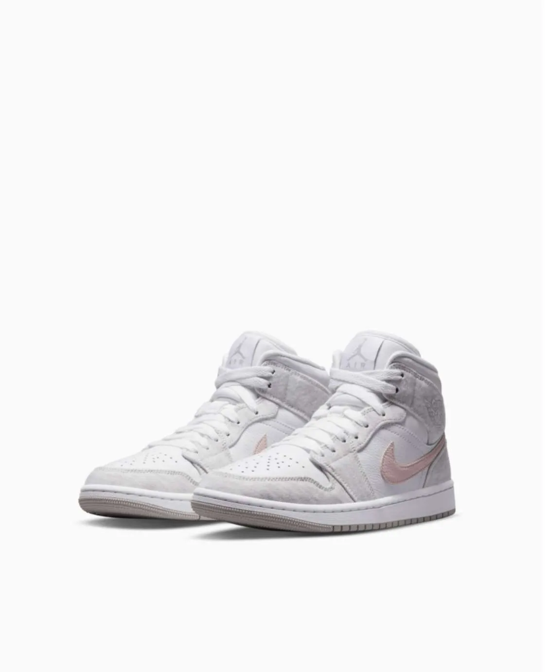 Jordan 1 Mid «Light Iron Oreo»