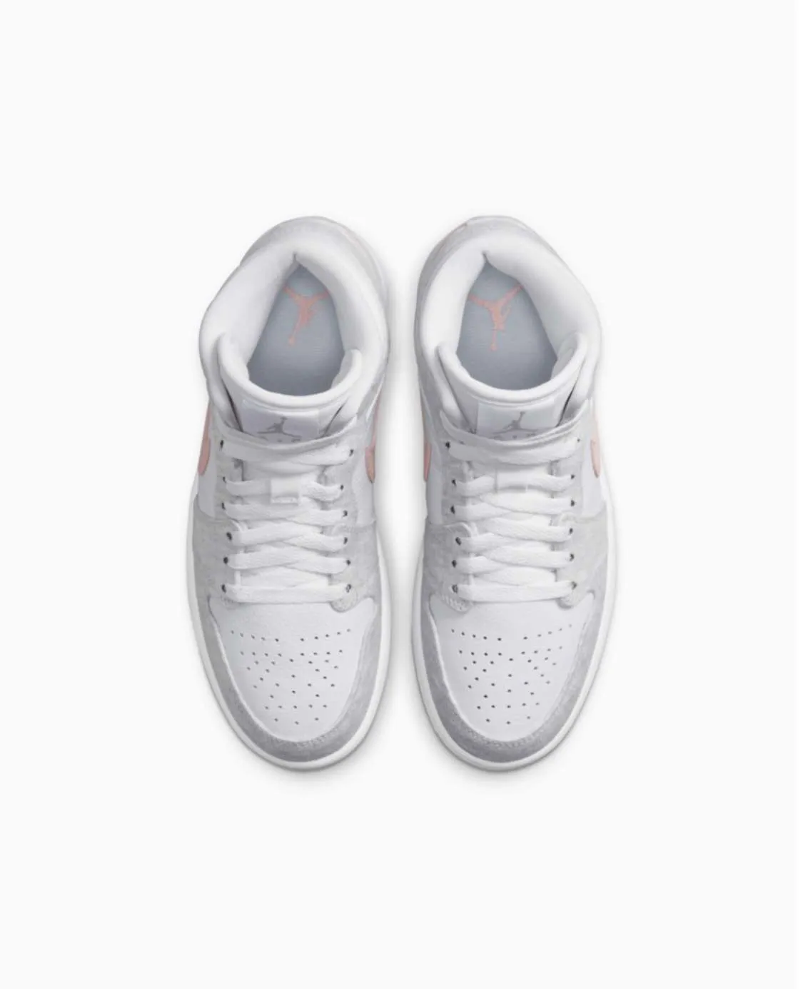 Jordan 1 Mid «Light Iron Oreo»