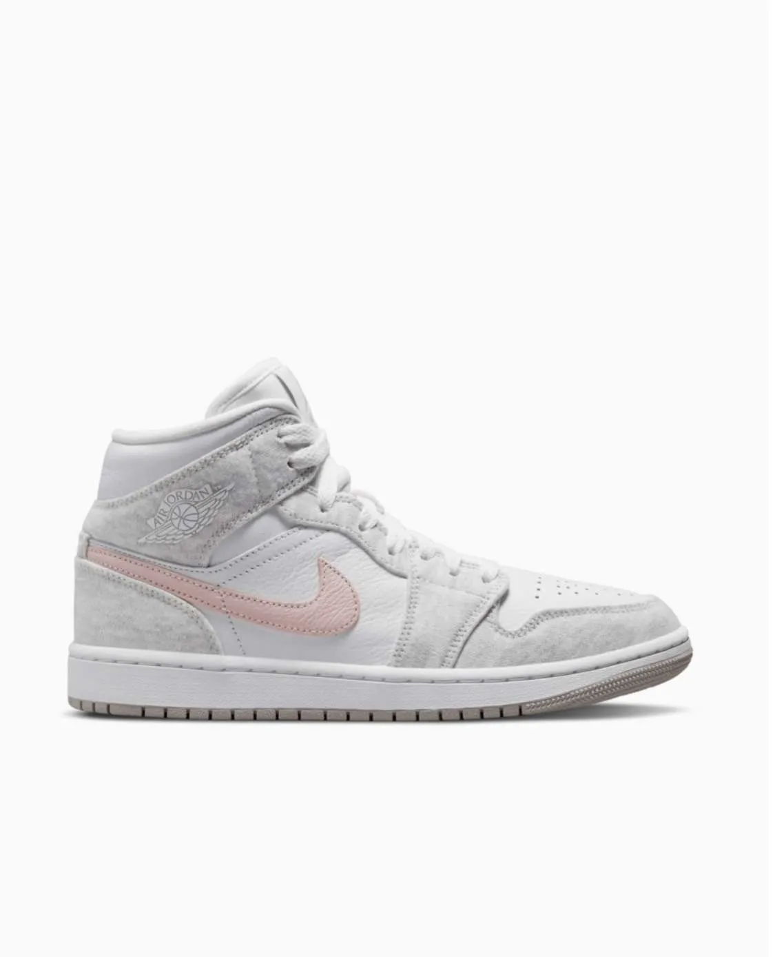 Jordan 1 Mid «Light Iron Oreo»
