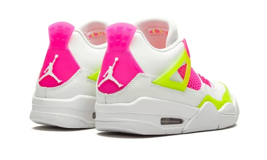 Jordan 4 Retro White Lemon Pink (GS)