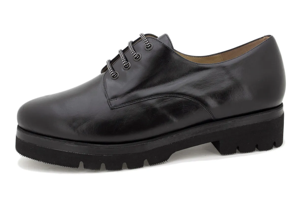 LACEUP SHOE BLACK LEATHER
