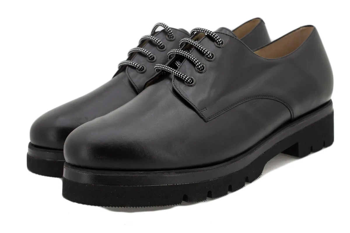 LACEUP SHOE BLACK LEATHER
