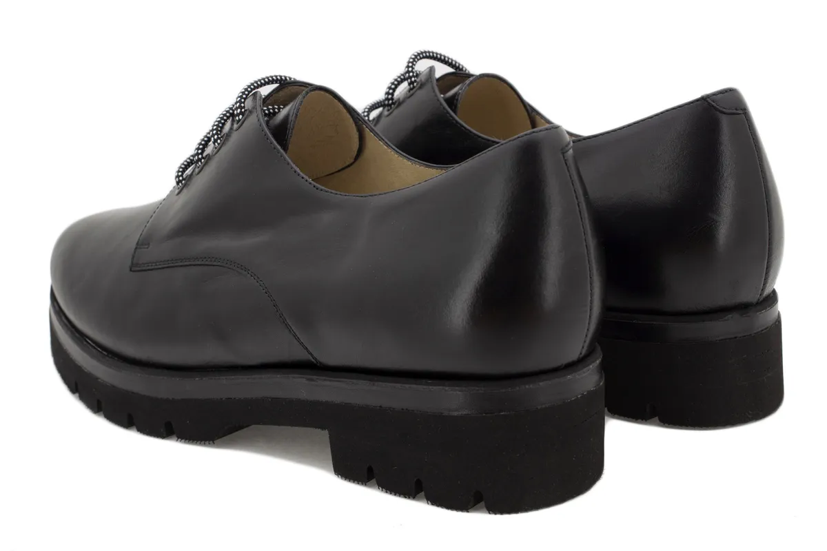 LACEUP SHOE BLACK LEATHER